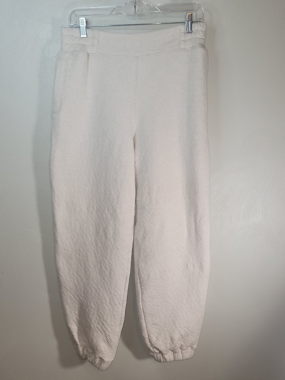 Lunya Luxuru Cream High-Rise Cozy Jogger Pants - Size M
